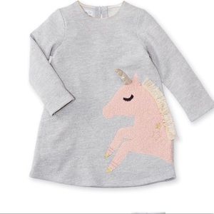 GRAY SPARKLE UNICORN DRESS